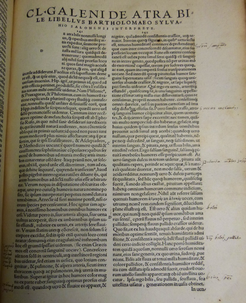 Galen, Basle 1542, history of medicine